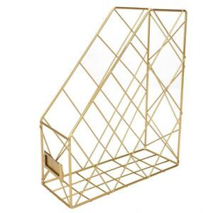 Creative Ins Nordic Wrought Iron Grid File Storage Rack Office Desk Single  R3I7