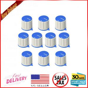 Pack of 10Pcs Blue Top Amplifier Effect Pedal Knobs