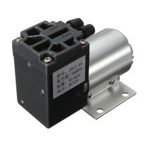 Iron DC 12V Vacuum Pump Suction Pump 5L/min With Holder Industrial Accs