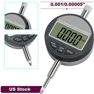 Digital Dial Indicator 0.00005 in Digital Probe Indicator Gauge 0-12.7mm/0.5&#039;&#039;