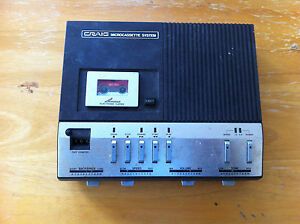 Craig Micro Cassette Transcription Dictation System w/ Foot Control