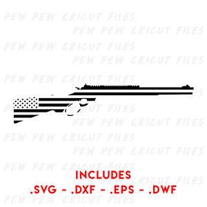 Marlin 1895 USA SVG - Gun Cricut Files - Marlin Silhouettes - Rifle Vector