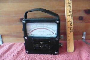 Vintage Weston Watts meter Bakelite case Model 432 Daystrom Zero Corrector