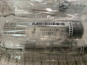 Lot Of 25 - Becton Dickinson 10ml PosiFlush Saline Syringes - FAST SHIPPING!