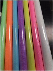SISER Glitter Neon 7 colors 20&#034; width x 12&#034; Heat Vinyl  Heat Press + NEON PURPLE