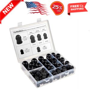 50 Pack Cable Gland Waterproof Adjustable 3-16mm Cable Connectors PG7 New