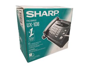 Sharp IOB UX-108 Facsimile &amp; Telephone w/ Original Box &amp; Manual --Lightly Used--