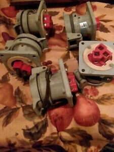 5 CROUSE-HINDS AR331 ARKTITE 30A 600V Receptacle 3W 3P With ARE33 Box