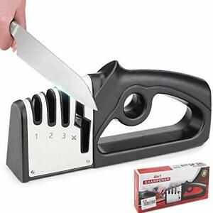 Dgtribe Knife Sharpener Multi-Functional 4-Tier Scissors For