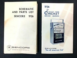 Sencore TF26 Cricket Transistor Tester Service Manual, Parts List &amp; Schematics