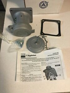 Appleton ADR6034 60 Amp 600V 4 Pole 3 Wire Powertite Series Receptacle