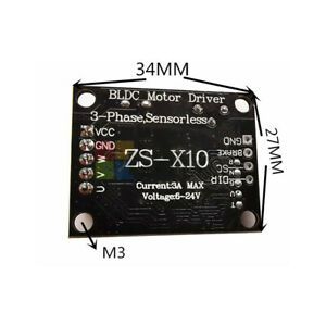BLDC 3 Phase DC Brushless Hallless Motor Driver Board PWM 10/60/200/380W 6.5-50V