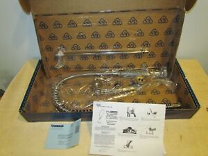 T &amp; S B-0133-B New Pre-Rinse Faucet, Easy Install, Spring Action, Wall Mount, 8