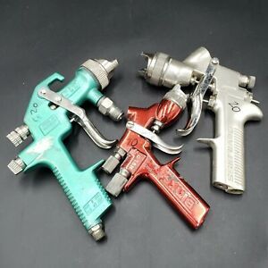 Mixed Lot of 3 Spray Guns SataJet Devilbiss Binks Untested - PARTS OR REPAIR