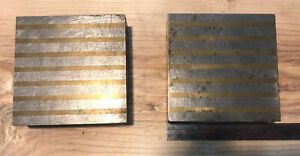 PAIR OF MAGNETIC TRANSFER PARALLEL BLOCKS 2.875in X 2.875in X .875in