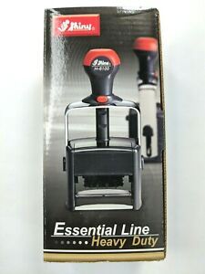 Shiny Heavy Duty Date Stamp with Messages - Black Ink Pad H 6440