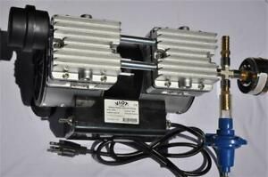 Twin Piston Oil-less Vacuum Pump 5.5 CFM Power Cow/Goat Milker/Pulsator Hookup