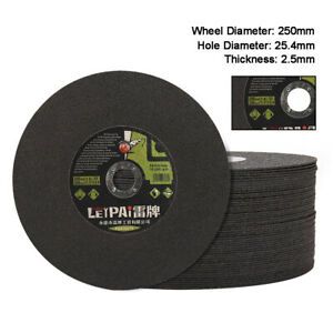 5 Pack Cut Off Wheels 10&#034; Stainless Steel Cutting Disc Angle Grinder 1&#039;&#039; Bore