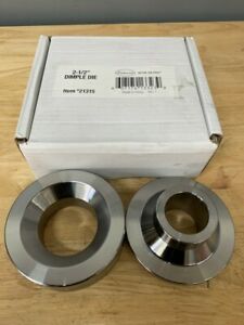 Eastwood 2.5 inch thick Sheet Metal Dimple Male and Female Hole Flares Die Set
