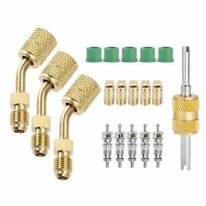 SURIEEN R410A Adapter Mini Split Adapter Fitting Kit with Valve Core Remover ...