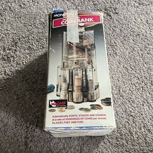 Vintage Money Mill Motorized Coin Bank - Sorts, Stacks &amp; Counts Coins - NEW