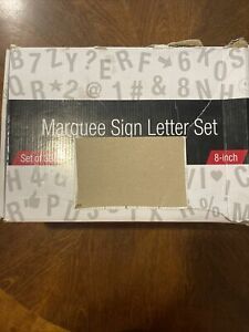 Marquee Letter Box Set 398 Letters, Numbers, and Symbols 8” Tall