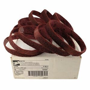 (10 Belts) 3M Scotch-Brite 14398 Surface Conditioning Belt 1&#034; x 18&#034; A/O Medium
