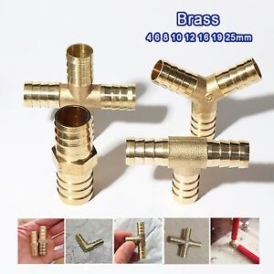 Brass Hose Tail Barbed Fitting Straight ,Elbow, Cross, Tee, Y Piece Connector