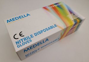 Medella Nitrile Disposable Glove Powder Non-Sterile Latex Free Waterproof - XL