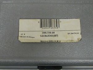 Brown &amp; Sharpe Ultra Precision Ground 1-2-3 Block Sets 599-750-10