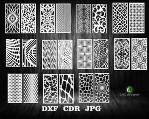 DXF-CDR of PLASMA LASER AND ROUTER Cut -CNC VECTOR 22 PANEL X2-ALL