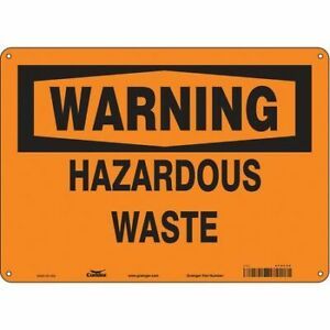 CONDOR 476F59 Chemical Sign,14&#034; W,10&#034; H,0.032&#034; Thick