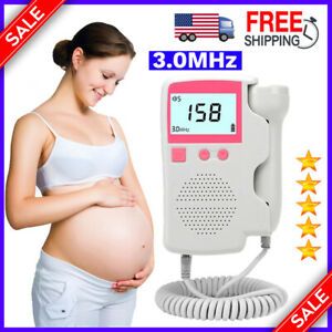 Heart Rate Monitor Home Pregnancy Baby Fetal Sound Heart Rate Detector Display