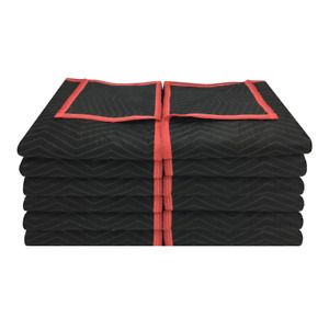 12 Pack of Deluxe Moving Blankets - 5.42Lbs/Each - Protective Shipping