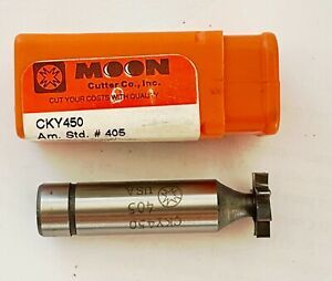 Moon Woodruff Key Seat Cutter 5/8&#034; Dia. x 1/8&#034; Face Width Cobalt 8 Teeth #405