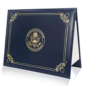 GraduatePro US Citizenship Certificate Holder Naturalization Padded Leatherette