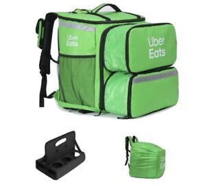 Uber Eats Large Backpack With Double Expanding Pizza Pocket (Brand New)