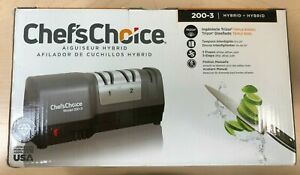 Chefs Choice Hybrid Diamond Hone Knife Sharpener Model 200-3  *NEW*