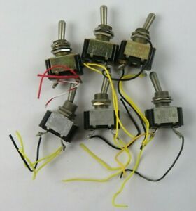 Eaton Military 1-Pole 1-Throw (MS35058-22) 880IK22 Toggle Switches (Lot of 6)