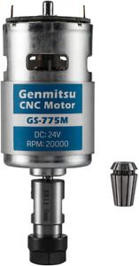 Genmitsu GS-775M 20000RPM 775 CNC Spindle Motor with 5mm ER11 Collet Set,...