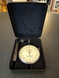 Vintage STARRETT #711-D-10 Last Word Test Dial Indicator .0001&#034; w/ Original Box