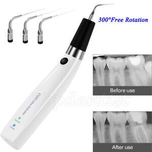 Cordless Dental Ultra Activator Irrigator Handpiece Endo Canal Cleaning &amp;4 Tips