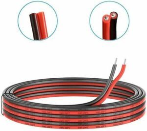 10AWG Electric Wire Silicone 2 Conductor Parallel Cable Heat Resistant 10 Gauge