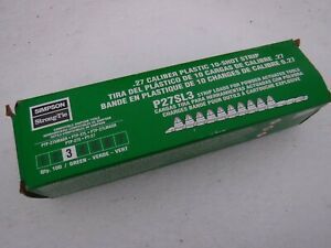 New Simpson Green .27 Caliber Load P27SL (10) 10-Shot Strips 100 total shots.