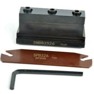 SMBB2526 + SPB26-3 Cutting Tool Rod Grooving CutOff Cutter SMBB 2526 For SP300.