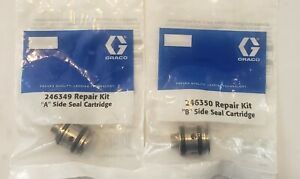 Graco Fusion AP 2 Side Seals. A and B  Cartridge Repair Kit Part# 246349 246350