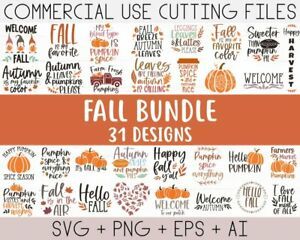 Fall SVG, Fall SVG Bundle, Autumn Svg, Thanksgiving Svg, Fall Svg Designs