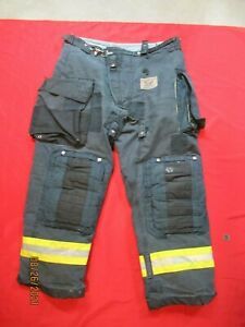 Mfg. 2011 Morning Pride Fire Fighter Turnout PANTS 40  X 31 BLACK BUNKER GEAR