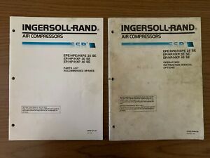 ingersoll rand air compressor 25-40 HP SSR MODELS operation ,parts, maintenance,