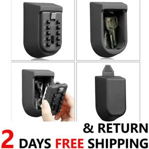 10 Digit Combination Hide Key Lock Box Storage Outdoor Case Wall Mount Security